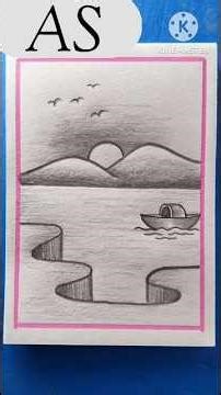 easy drawing river. as.