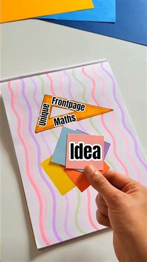 Eye catching frontpage : Maths #shorts #art #maths #frontpage #notebook #ideas #youtubeshorts
