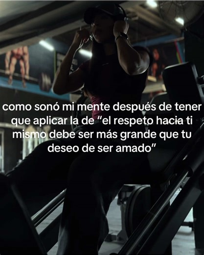 Amor propio y respeto hacia uno mismo