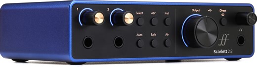 Focusrite Scarlett 2i2 USB-C Audio Interface - Forté/ISA Blue, Anniversary Edition