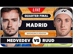 MEDVEDEV vs RUUD • ATP Madrid 2025 QF • LIVE Tennis Watchalong