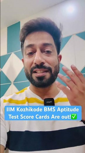 IIM Kozhikode BMS Aptitude Test Scorecards OUT NOW! 🚨 Check Yours #shorts