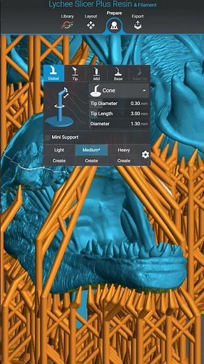Resin profile & support settings for Venom #3dprinting