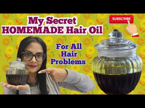 100% Natural Hair Growth Oil at Home | My Secret Homemade Hair Oil from kitchen ingredients