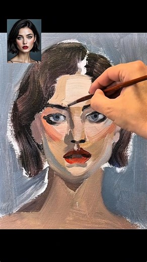 95K views · 1.3K reactions | From a simple photo to a full acrylic painting. Every detail, every color — pure emotion on canvas.  Do you love art that feels alive? ❤️ #ArtReels #AcrylicPainting #PortraitArt #PaintingProcess #ArtVideo #TimelapseArt #ArtistLife #CreativeJourney #RealisticArt #SatisfyingVideo | Tatiana Filipowicz Filadora | Facebook