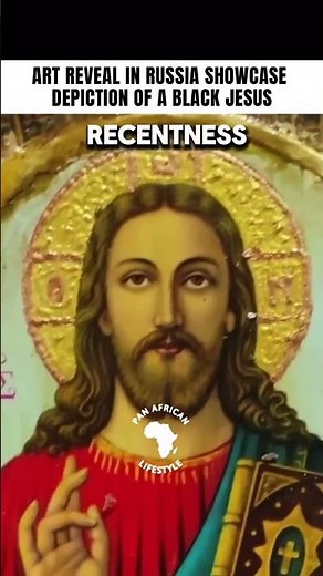 VLADIMIR PUTIN REVEALS PAINTING OF BLACK JESUS