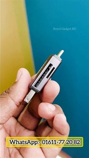 GearUP Multifunction OTG Card Reader || Type C & USB Port || Big Memory Card Port || Royal Gadget BD