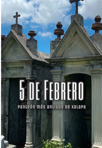 El panteón más antiguo de Xalapa Panteón 5 de febrero Te invito a la exploración y à la reflexión de este singular lugar, atrapado en el tiempo conserva el alma de una epoca y generación de una ciudad, olvidada por el pasar del tiempo y esperando a ser rescatada por nosotros en el presente. @Sectur_Mex @VisitMéxico_Oficial #exploracionurbana #panteon #xalapaveracruz #xalapa