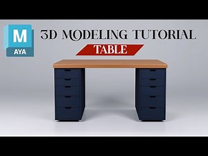 How To Model a Table in Maya / Easy Modeling Tutorial