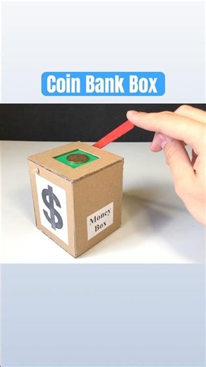 ✅ NOBODY Believes This DIY Money Bank Works very Well 💎 #cardboardcraft #diy #shorts