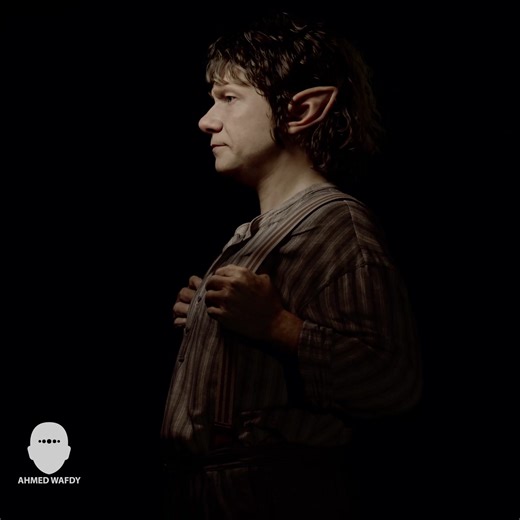 3D Character Artist Ahmed Wafdy recreated Bilbo Baggins from The Hobbit using ZBrush, Maya, Mari, Substance 3D Painter, Photoshop, and Arnold. More artwork: https://80.lv/articles/bilbo-baggins-recreated-in-3d-using-zbrush-substance-3d-painter | 80 Level
