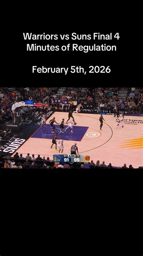 The Warriors finish the game on a 17-2 run to steal the game from the Suns with a 101-97 victory in Phoenix. | Warriors vs Suns February 5th, 2026 FINAL ENDING #nba #hoops #basketball #suns #warriors