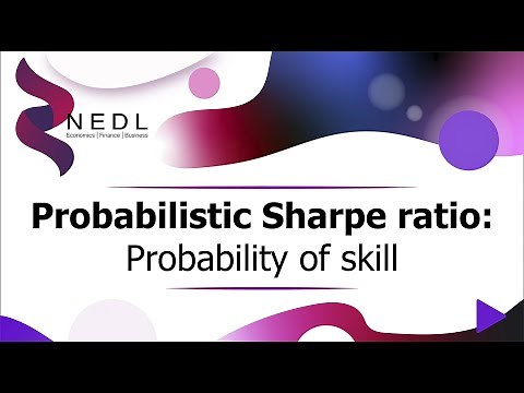 Probabilistic Sharpe ratio: Probability of skill (Excel)
