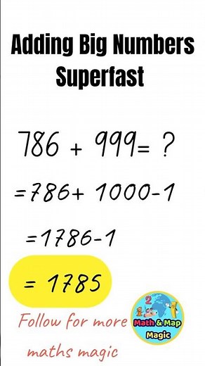 Short trick for Adding 3-digit Numbers | Addition Tricks|mental math