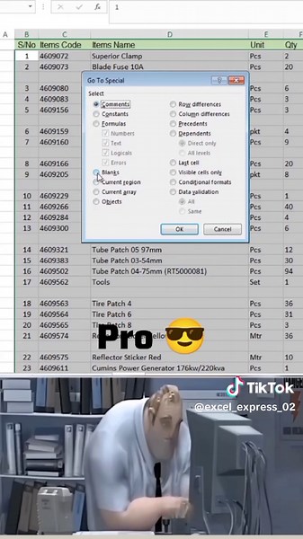 How to Remove Blanks Row in Excel🤯 📩 don't forget to Save This Video 📈 #excel #microsoft #exceltutorial #exceltips #exceltricks #tutorials #ExcelExpress #excelhacks #excelshortcut #excelforbeginners #data @CheatSheets @exceldictionary