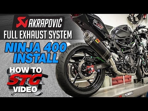 Akrapovic 2018-2023 Kawasaki Ninja 400 Full Exhaust Install | Sportbike Track Gear