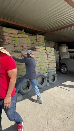 How to Load a Bag of Cement.
