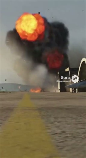 중국이 기습적으로 발사한 지대지 미사일 공격에 대만의 공군기지와 전투기가 파괴된다 中国が奇襲的に発射した地対地ミサイル攻撃により、台湾の空軍基地と戦闘機が破壊される