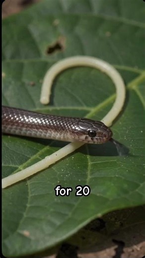 Meet the World's Smallest Snake! 😳 #shorts #animalfacts #wildlife #snake #conservation #barbados