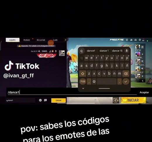 Códigos de Emotes Evolutivos en Free Fire