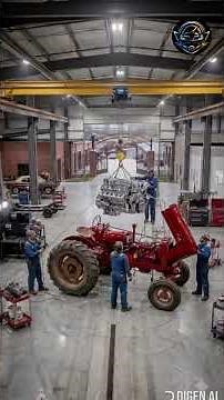 Incredible Vintage Tractor Restoration Process | Step-by-Step Transformation #viral