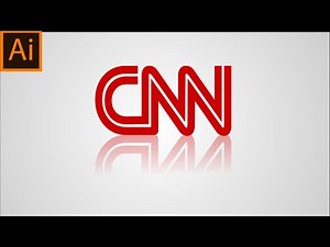 CNN news logo | adobe illustrator | easy for beginners