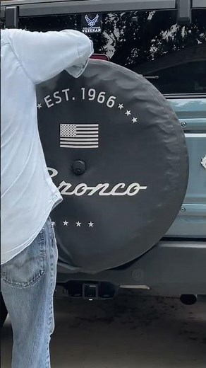 Bronco Tire Cover #bronconation #bronco6g #tire #automobile #adventure #ford #fun