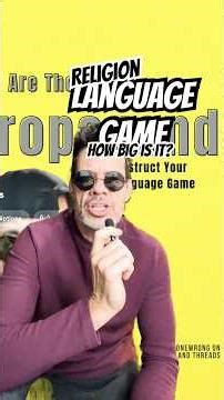 Is the religious language game the most comprehensive of them all?#philosophy #religion #atheist