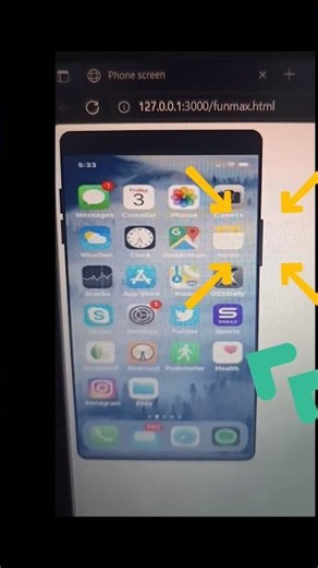 Phone Animation in HTML and CSS #htmlcss #shorts
