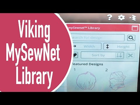 MySewNet Library on Husqvarna Viking Embroidery Machines