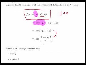 Exponential Family of Distributions - Worked Example