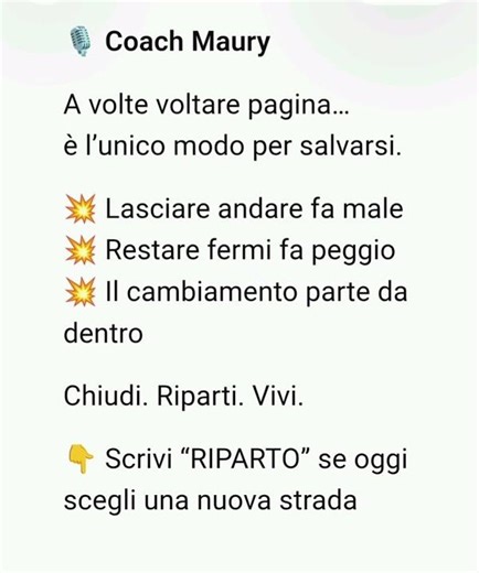 🎙 Voltare pagina è doloroso, ma a volte è necessario
