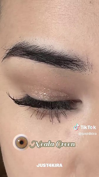 Natural Green Contact Lenses for Brown Eyes