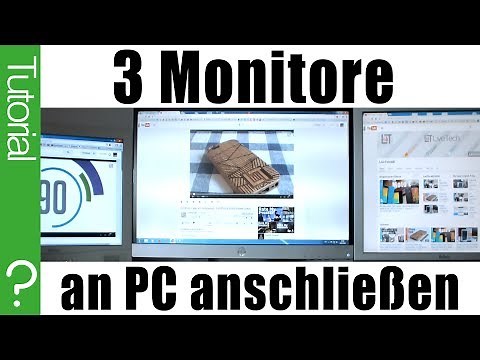 3 Monitore an einen PC anschließen | Tutorial (Deutsch / FullHD)