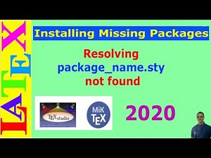 Installing Missing Packages in MikTeX distribution on Windows (LaTeX Advanced Tutorial-02)