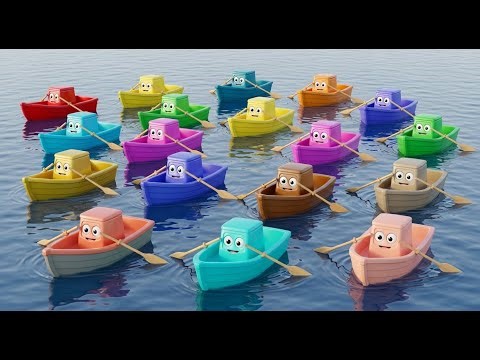 Nineteen Little Toy Boats Paddle Paddle Paddle | Water Safety & Counting to 19