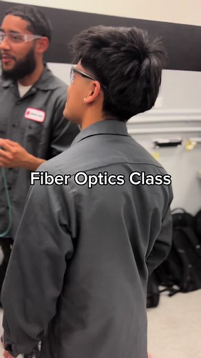 In Mr.Jenkins fiber optics class our students worked on a work on fusion fiber cables. #putyourpotentialtowork #lincolntech #fiberoptics