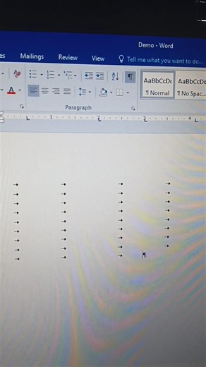 MS Word Ruler Se Tab Kaise Banaye Aur Delete Kare | Easy Trick#MSWord #MSWordShorts #WordTips