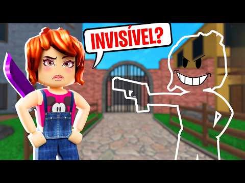 A MURDER vs. THE INVISIBLE SHERIFF IN ROBLOX! (Murder Mystery 2)