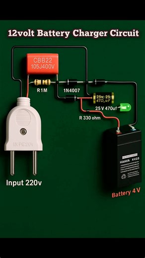 12 V battery Charger circuit #electronics #diy #diyprojects #battery #charger #circuit | Electronic Engineering World