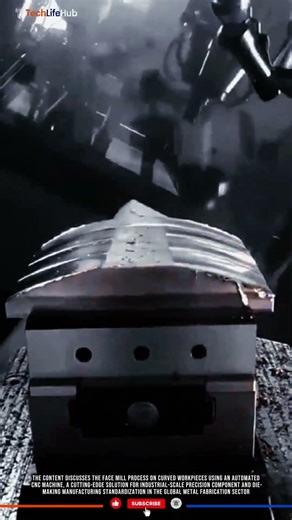 Innovation Face Mill: Curved Workpiece, Automatic Control & Contour Precision #tech