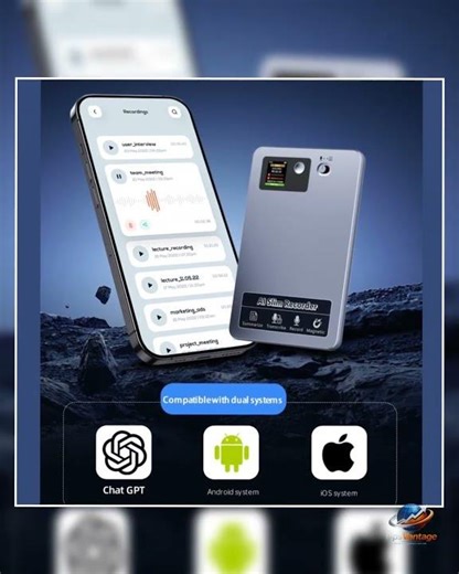118 Languages 64GB Memory Audio Recorder 400ma Lectures Meeting AI Voice Recorde