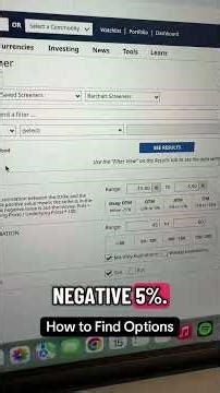 Options screener