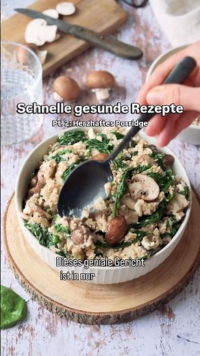 Herzhaftes Porridge - schnelles Feierabendrezept (20 Minuten)