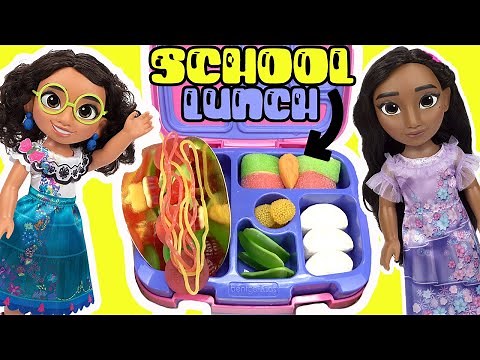 Disney Encanto Mirabel Packs School Lunch Box for Isabela + Real Littles