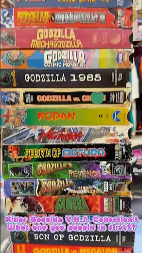 Godzilla VHS Collection!!