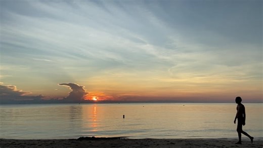 Sunset, Beach, Sandy Beach