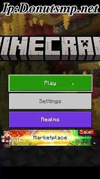 How to join Donut Smp on Bedrock and Java
