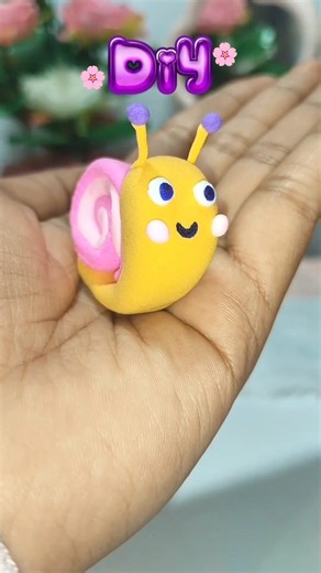 ​DIY 🦋Miniature Clay snail🐌 Tutorial #clay #diy #shorts