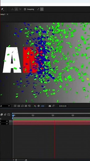 👍Text Particle Blast Animation | After Effects🎬